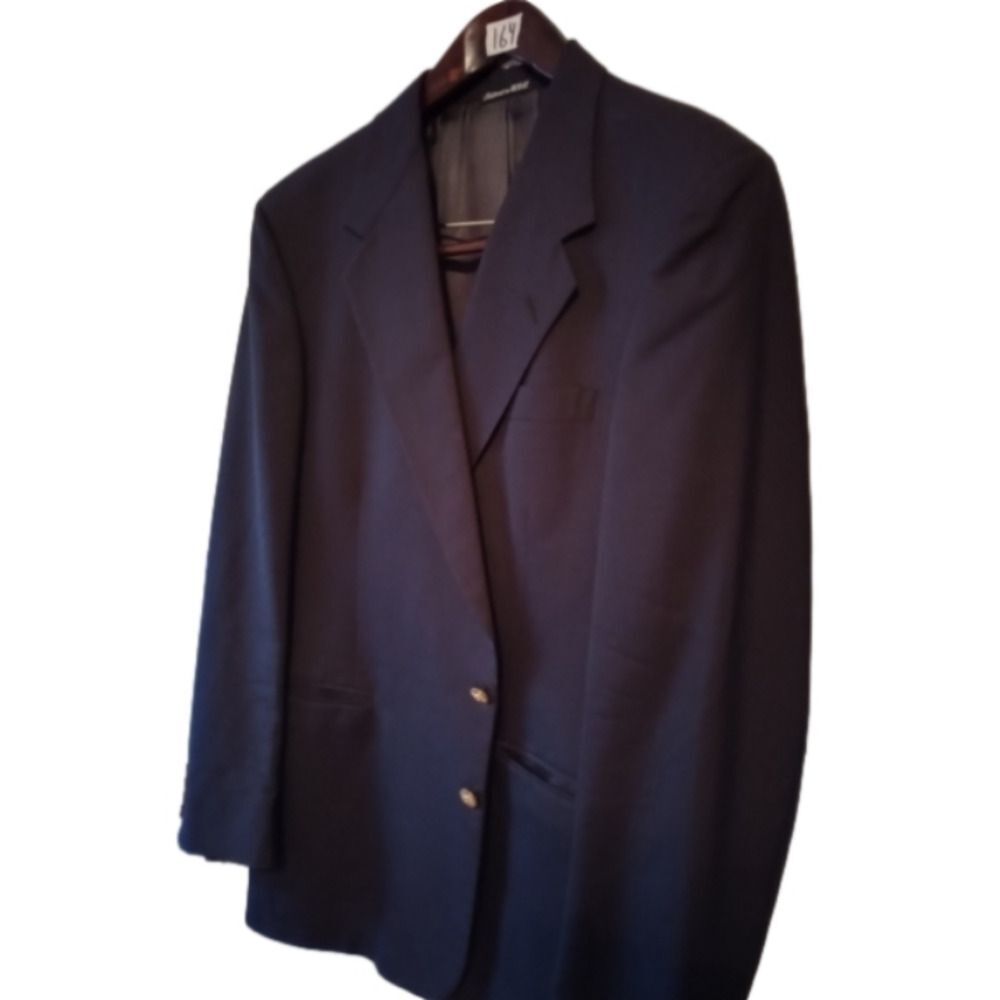 Tom James Men's Sports Coat Executive Collection Tailored in USA Black Size XL